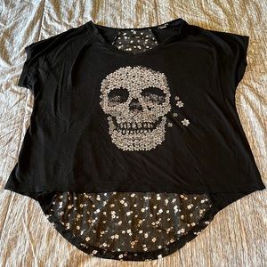 Torrid skull hi-low t-shirt